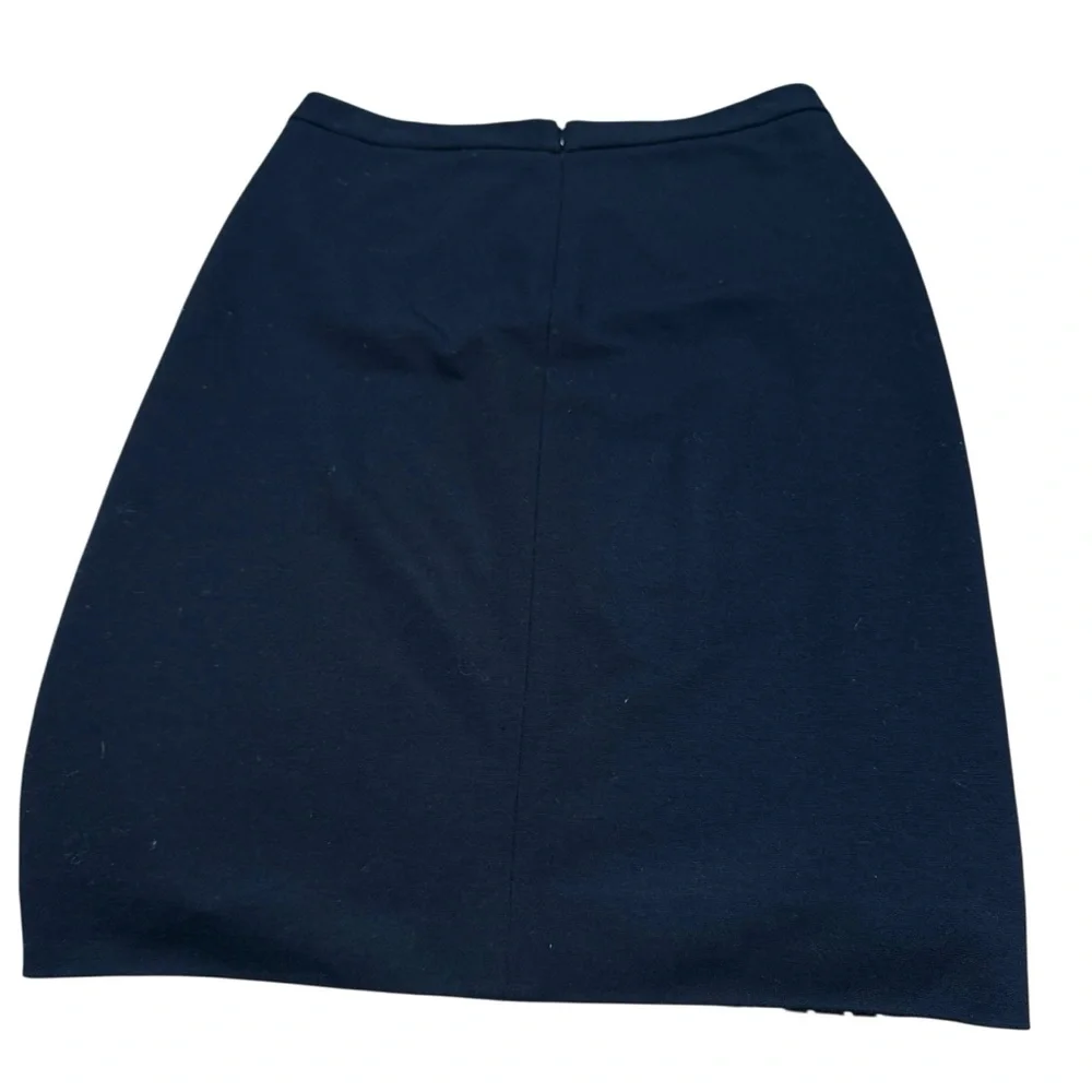DIANE VON FURSTENBERG Alyce‎ Black and Cream Geometric WOOL BLEND PENCIL Skirt 6